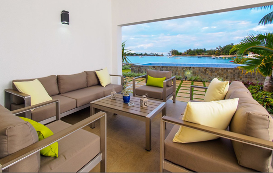 villa elegance mauritius exterior living room